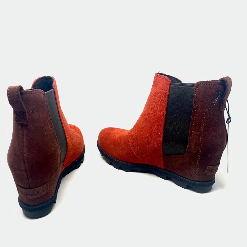 Sorel Joan of Arctic Wedge II Chelsea Bootie Red - Picture 8 of 12